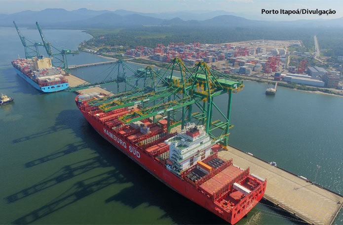 Alta na importação e movimentação de cargas pode antecipar investimentos de R$ 1,5 bilhão no Porto Itapoá